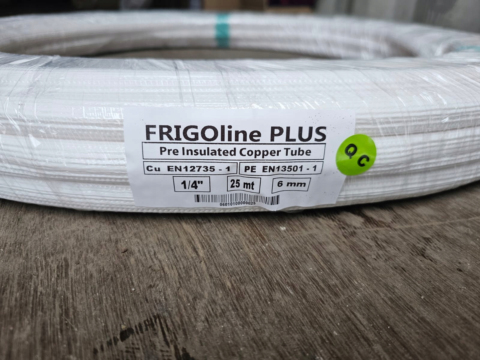 9812031 MEDENÁ RÚRA 1/4'' FRIGOLINE POTAHOVANÁ
